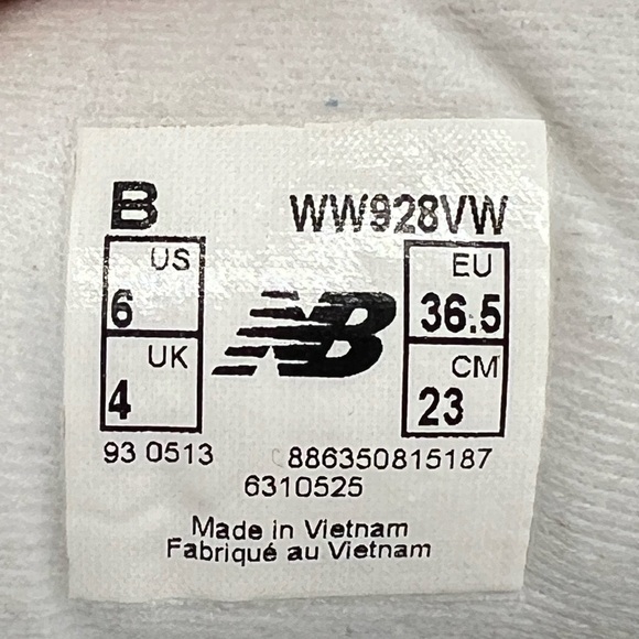 New Balance 928 Women's Hook and Loop White Leather Walking Comfort Shoe 6 - Picture 12 of 12